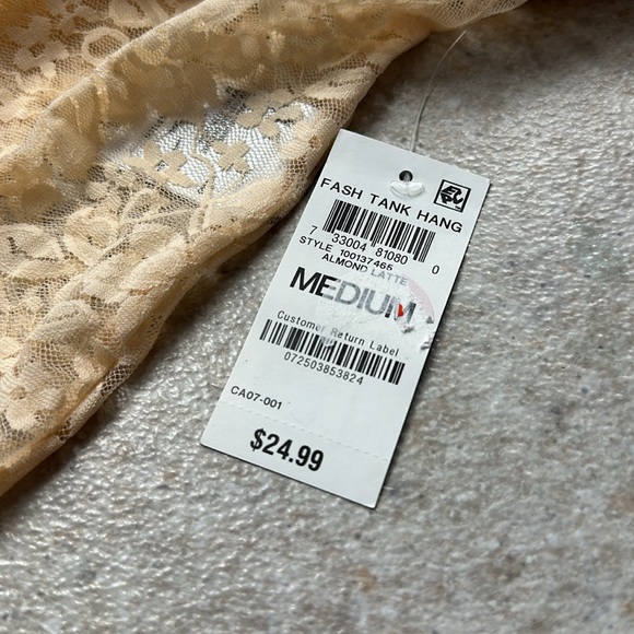 I.N.C. International Concepts Sexy Lace Lingerie Cami Tank Top Size Medium - Picture 5 of 5